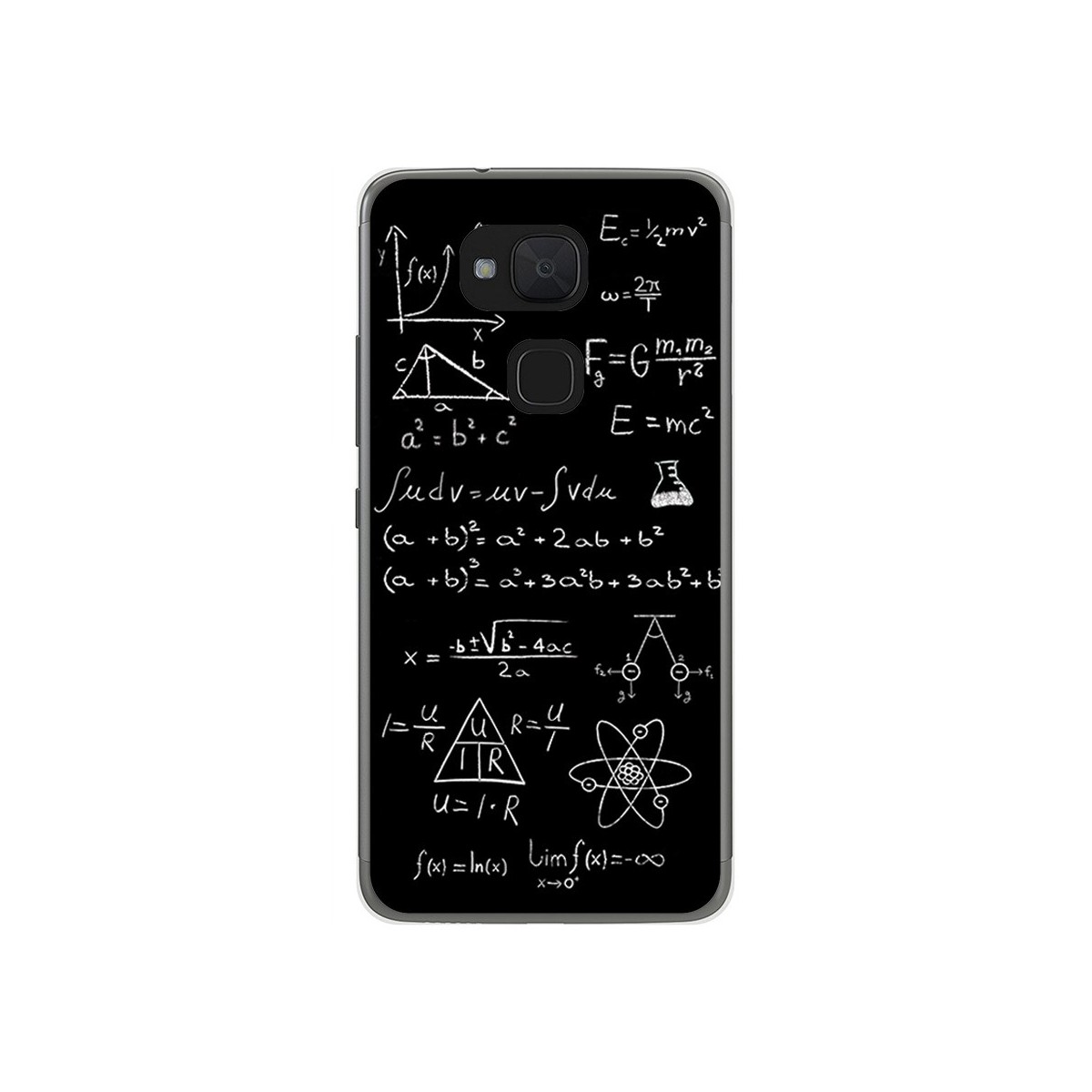 Funda Gel Tpu para Bq Aquaris V Plus / Vs Plus Diseño Formulas Dibujos
