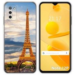 Funda Silicona para Ulefone Note 12P diseño Paris Dibujos