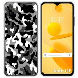 Funda Silicona para Ulefone Note 12P diseño Snow Camuflaje Dibujos