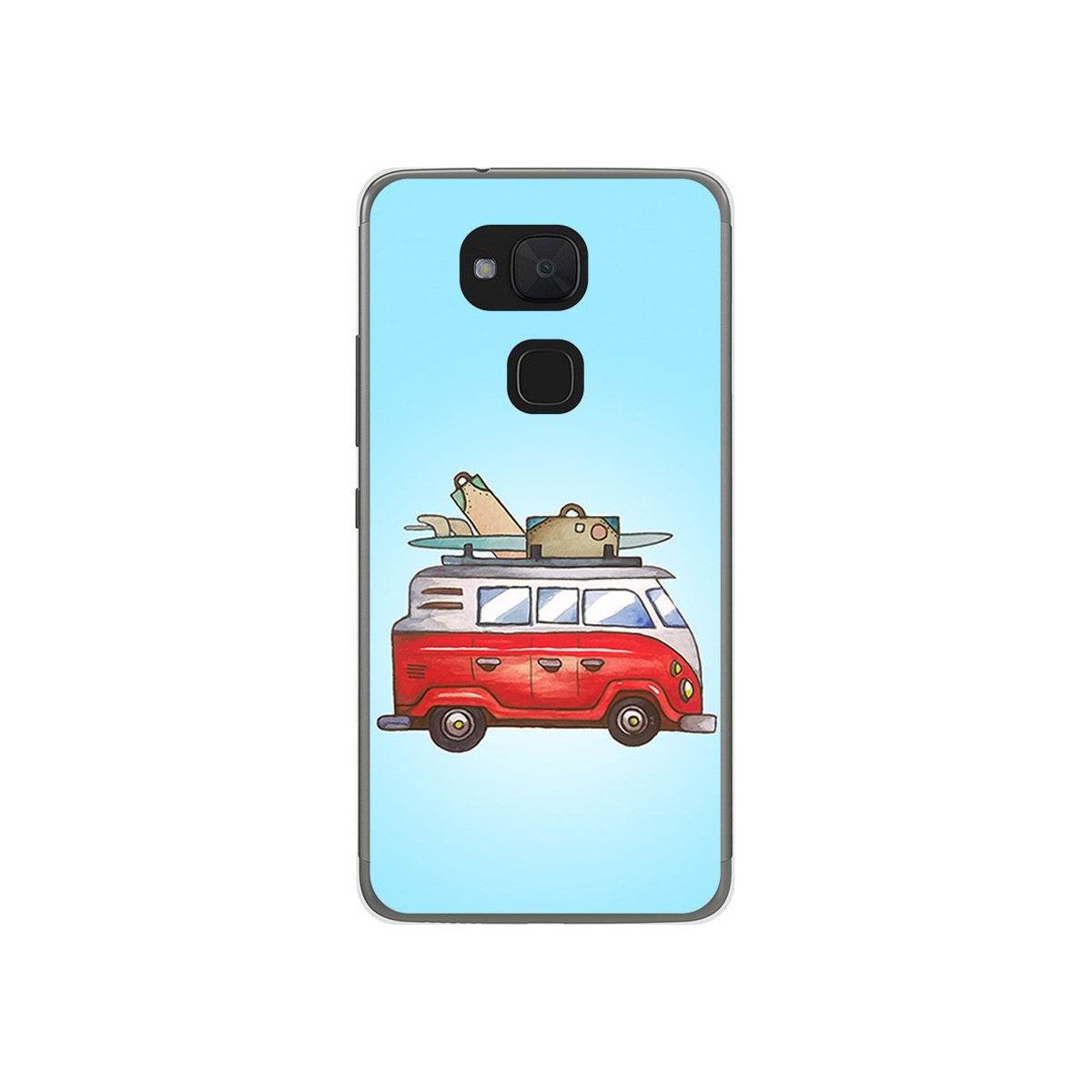 Funda Gel Tpu para Bq Aquaris V Plus / Vs Plus Diseño Furgoneta Dibujos