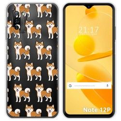Funda Silicona Transparente para Ulefone Note 12P diseño Perros 08 Dibujos