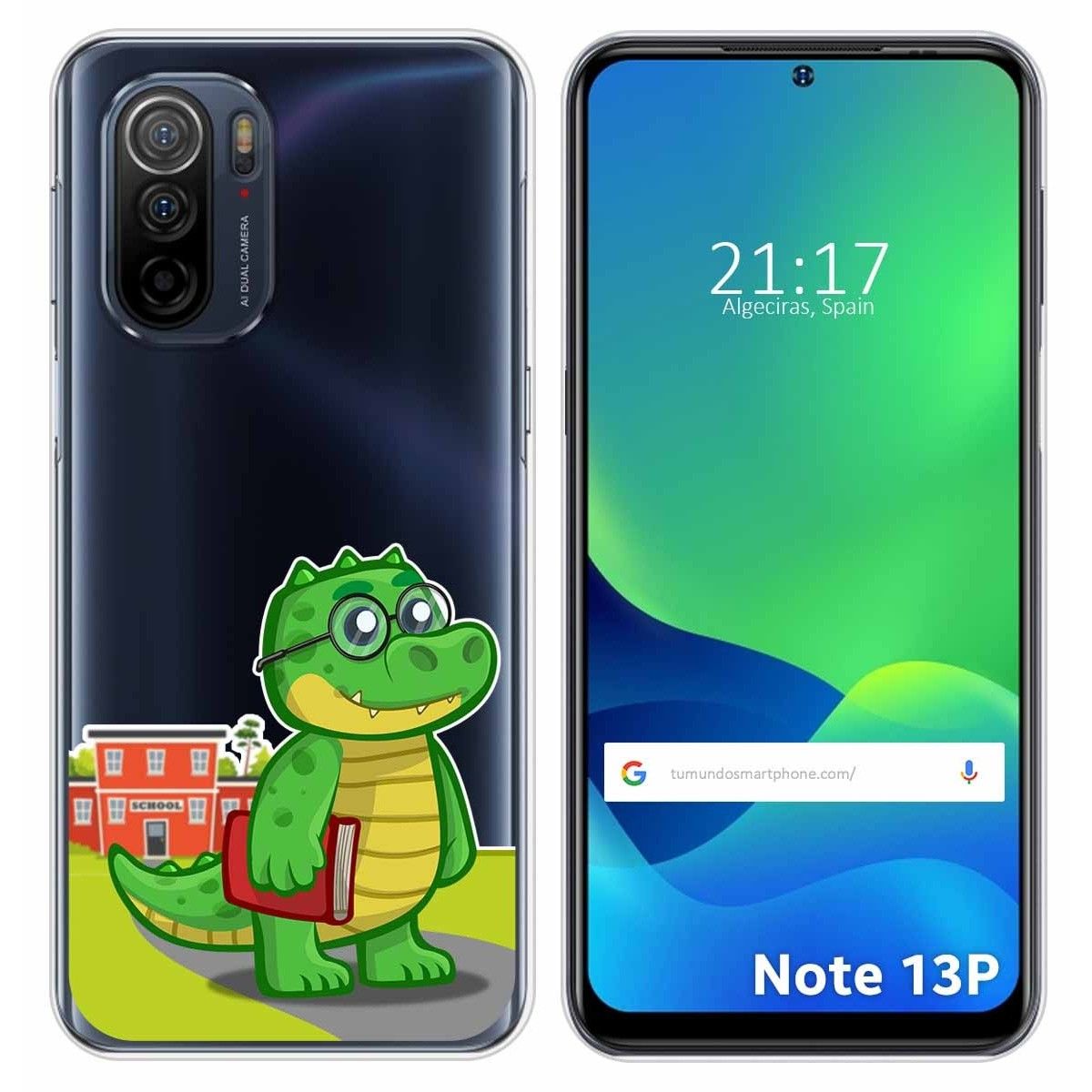 Funda Silicona Transparente para Ulefone Note 13P diseño Coco Dibujos