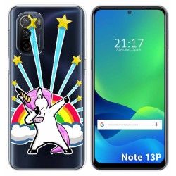 Funda Silicona Transparente para Ulefone Note 13P diseño Unicornio Dibujos