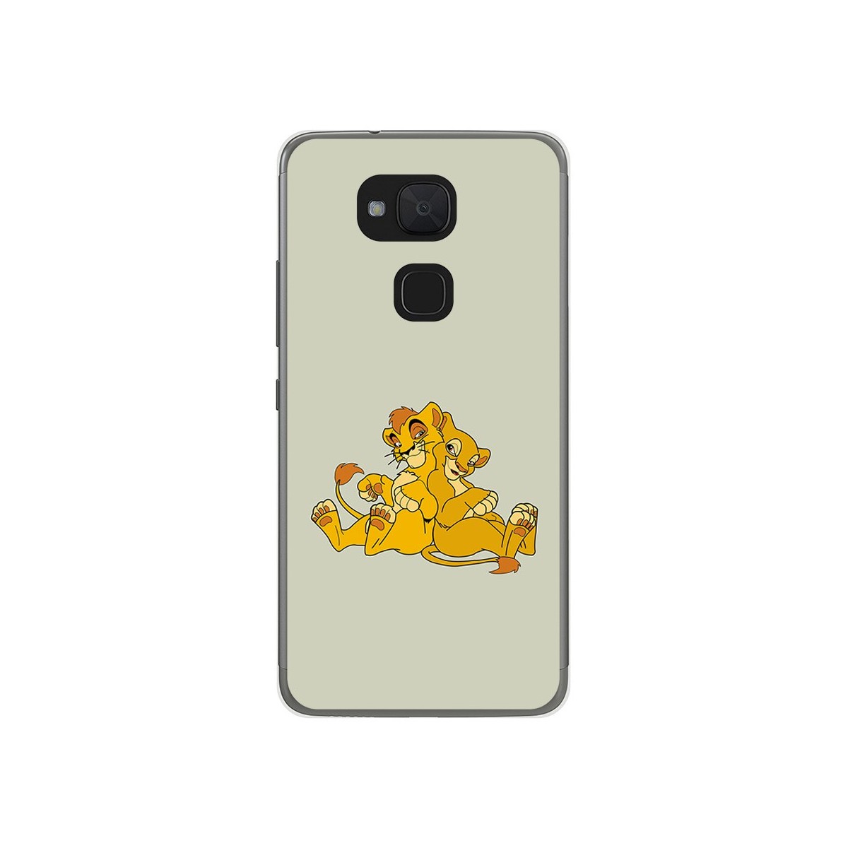 Funda Gel Tpu para Bq Aquaris V Plus / Vs Plus Diseño Leones Dibujos