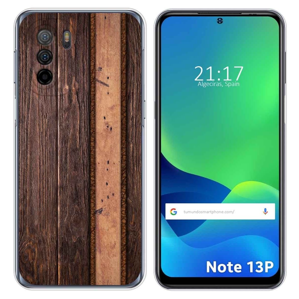 Funda Silicona para Ulefone Note 13P diseño Madera 05 Dibujos