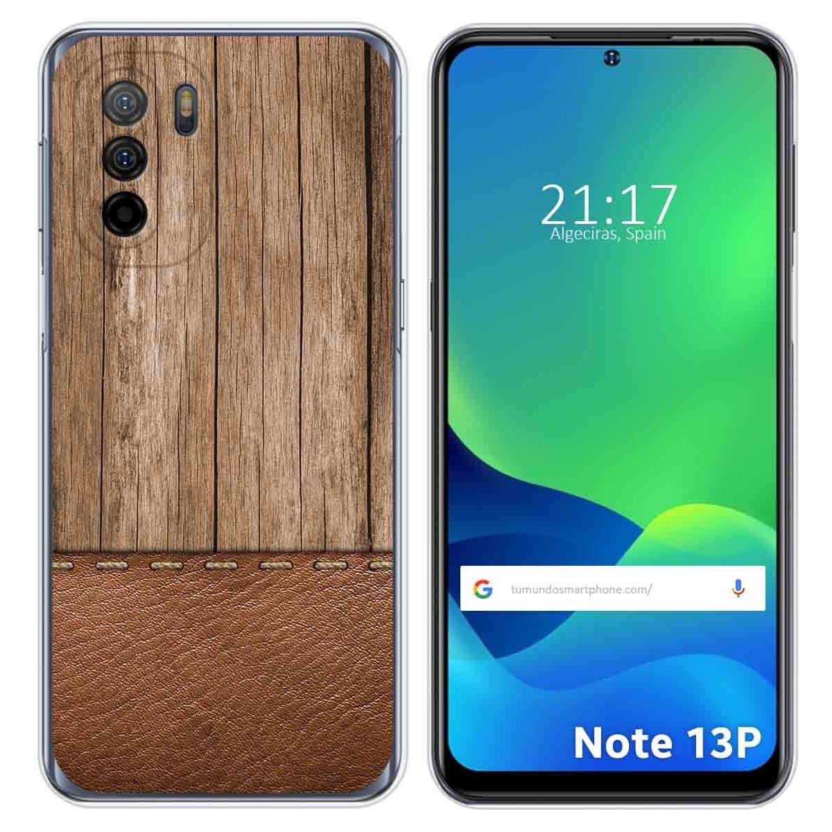 Funda Silicona para Ulefone Note 13P diseño Madera 09 Dibujos