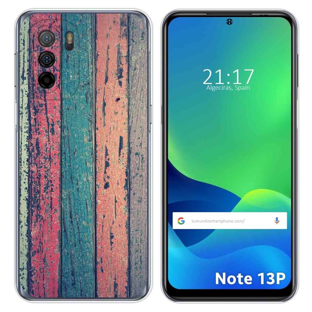 Funda Silicona para Ulefone Note 13P diseño Madera 10 Dibujos