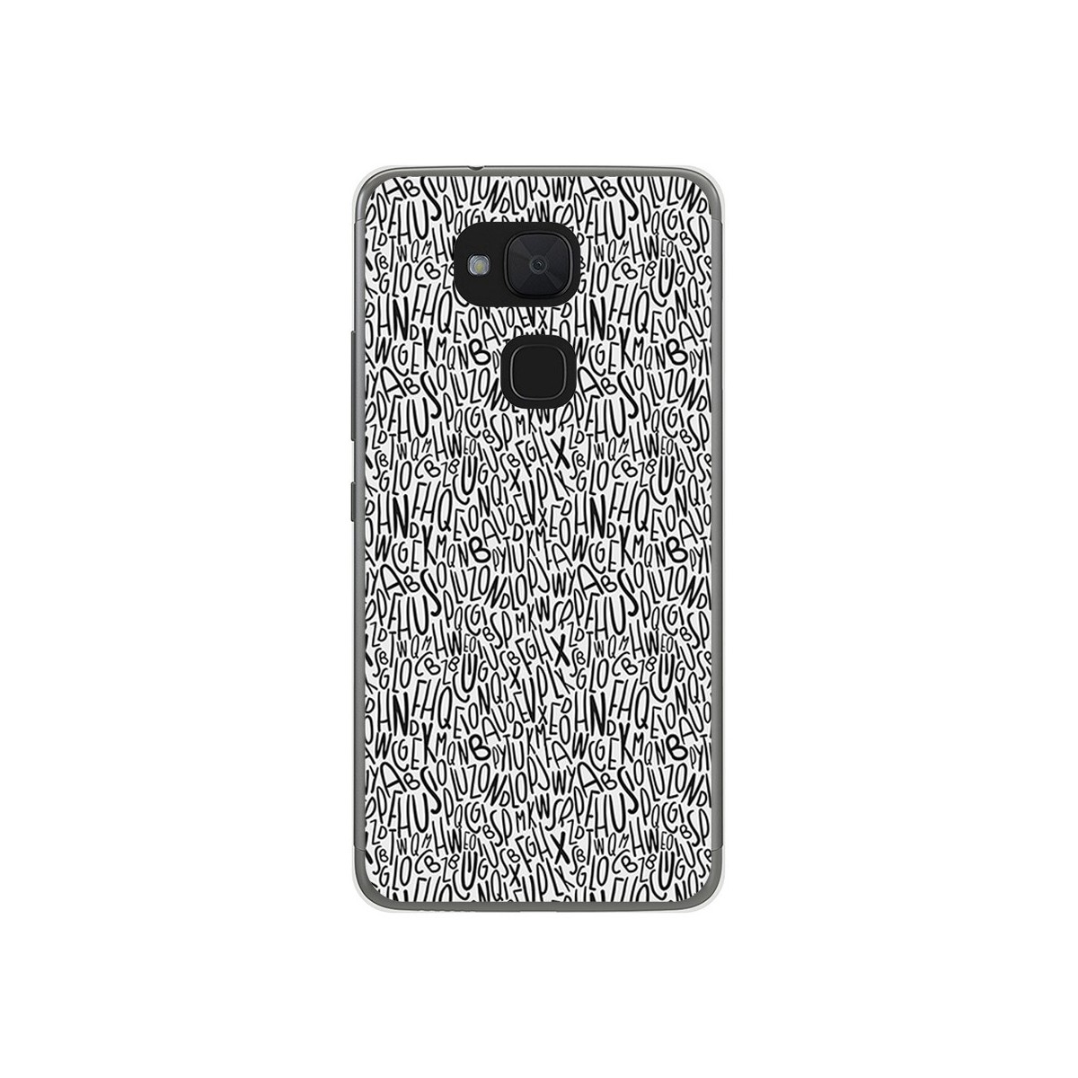 Funda Gel Tpu para Bq Aquaris V Plus / Vs Plus Diseño Letras Dibujos