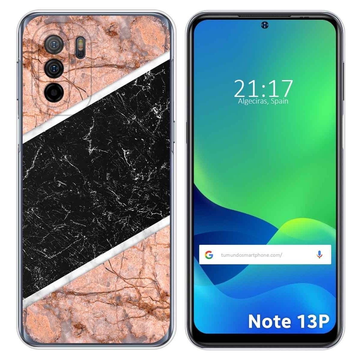 Funda Silicona para Ulefone Note 13P diseño Mármol 07 Dibujos