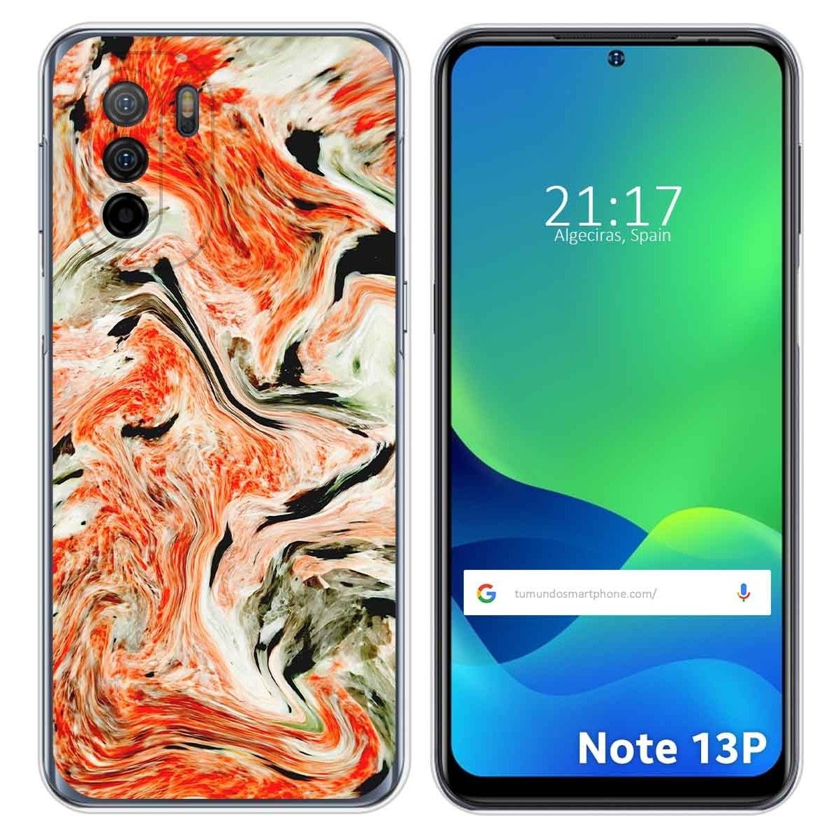 Funda Silicona para Ulefone Note 13P diseño Mármol 12 Dibujos