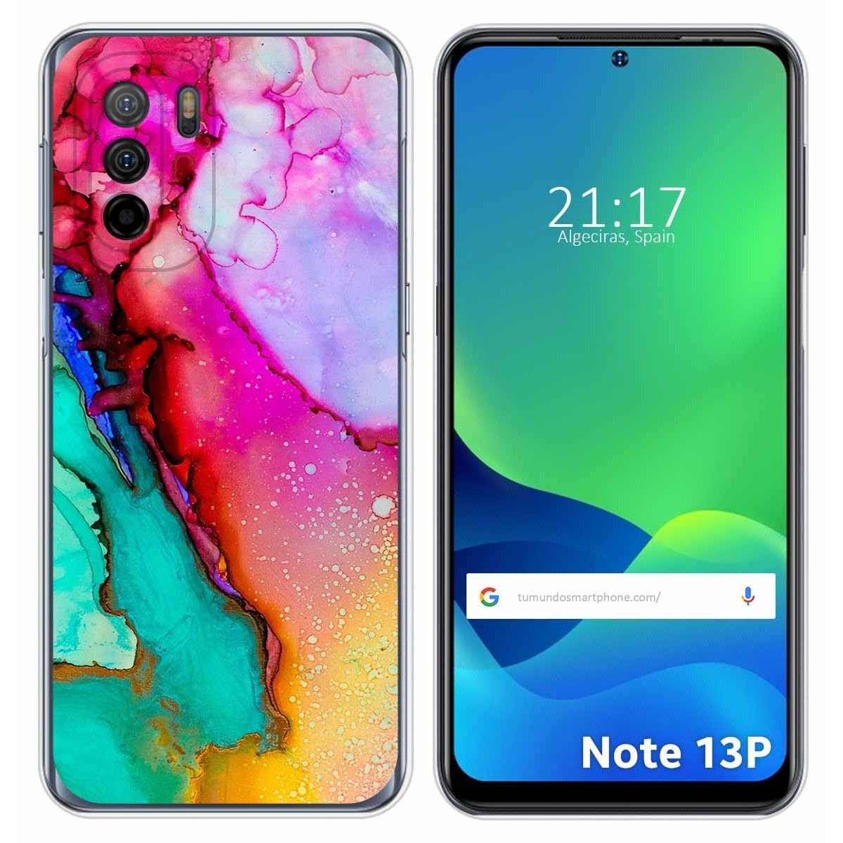 Funda Silicona para Ulefone Note 13P diseño Mármol 15 Dibujos