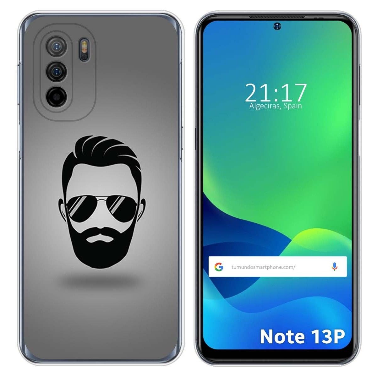 Funda Silicona para Ulefone Note 13P diseño Barba Dibujos
