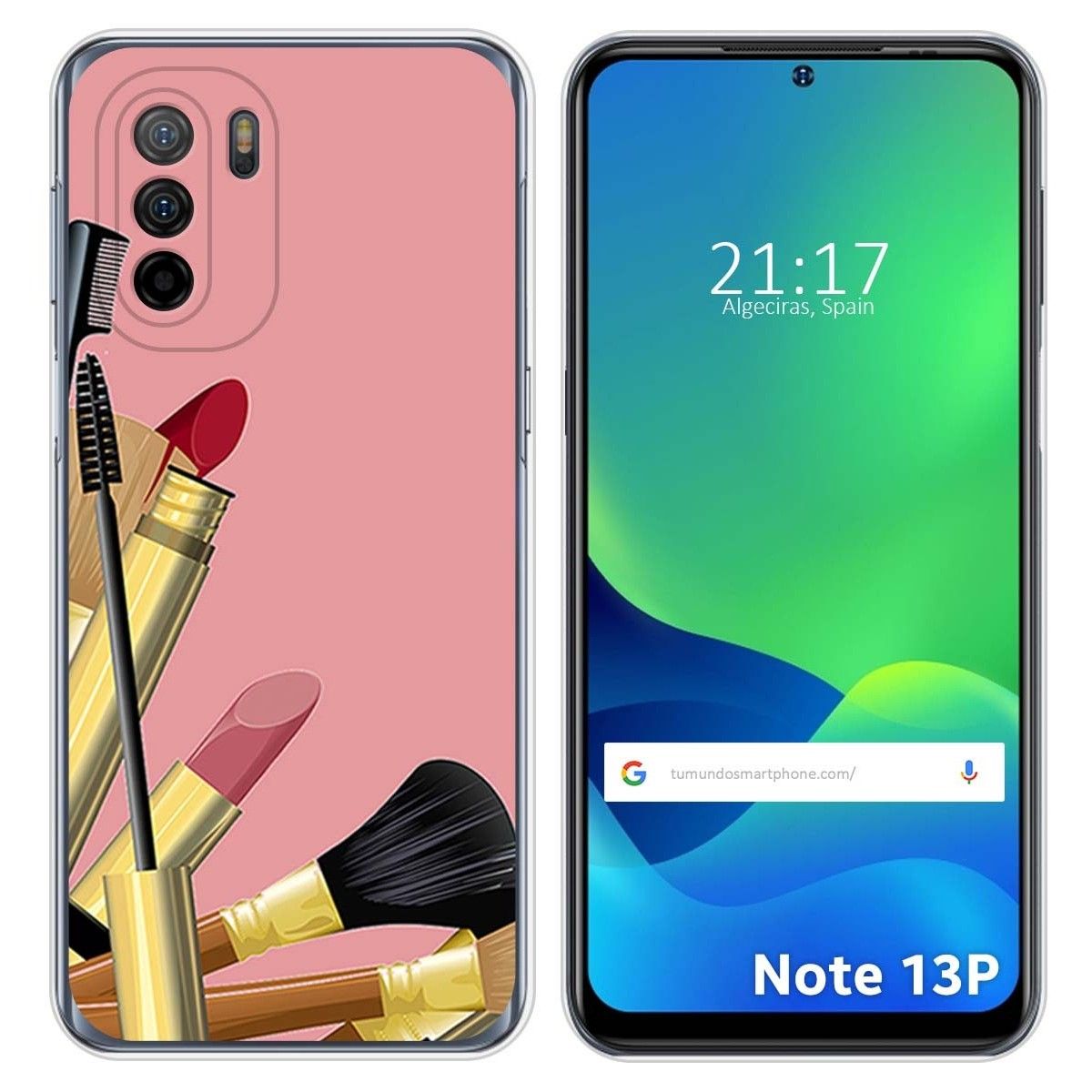 Funda Silicona para Ulefone Note 13P diseño Brochas Dibujos