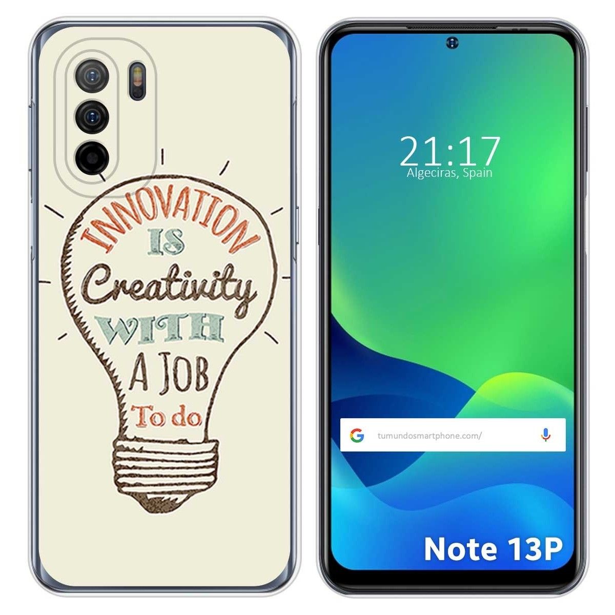 Funda Silicona para Ulefone Note 13P diseño Creativity Dibujos