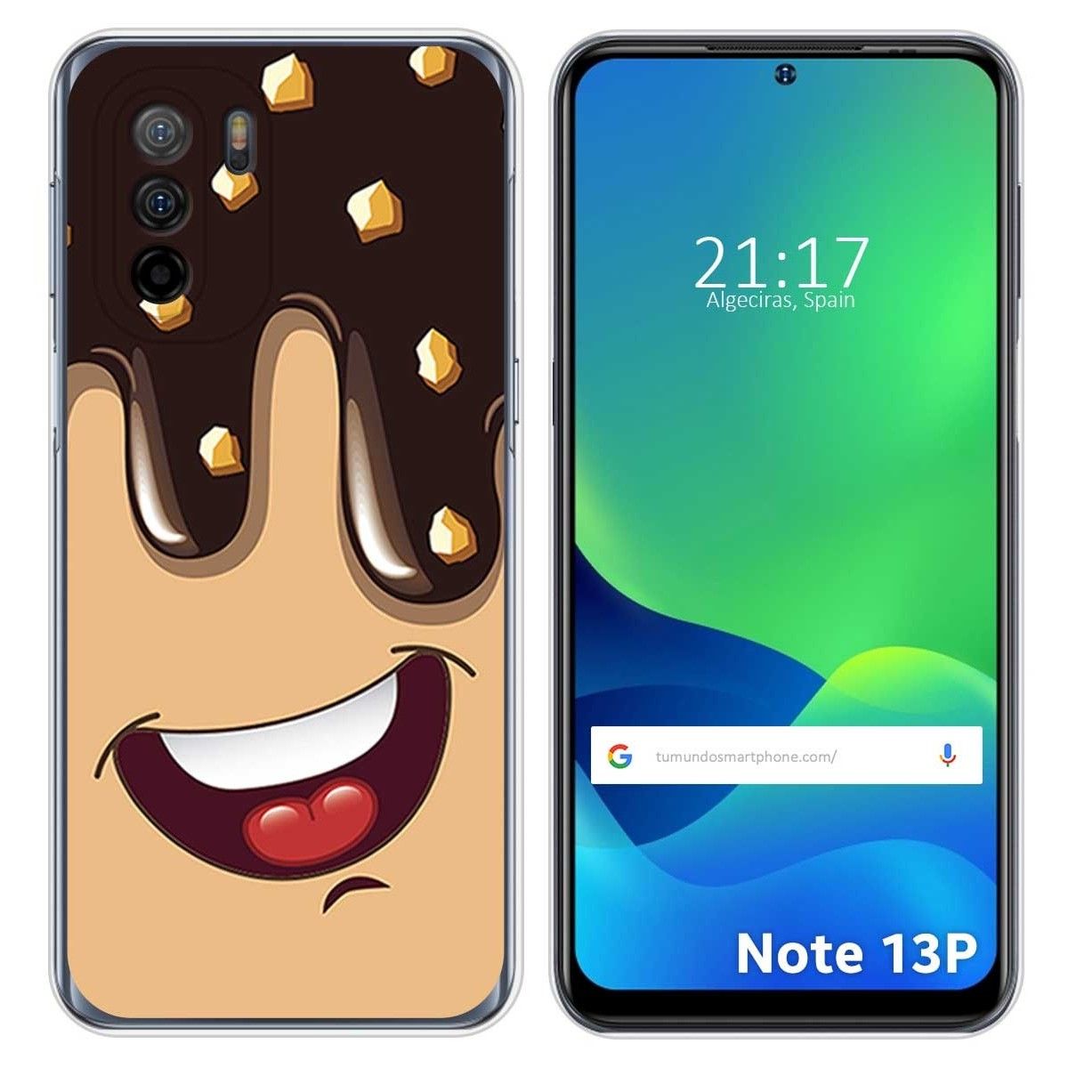 Funda Silicona para Ulefone Note 13P diseño Helado Chocolate Dibujos