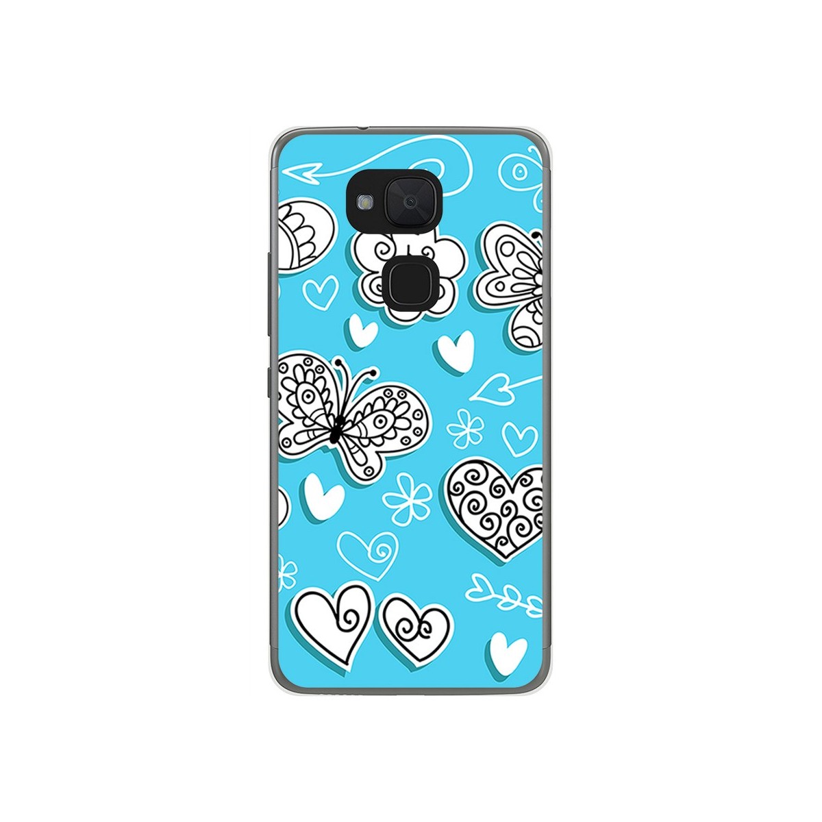 Funda Gel Tpu para Bq Aquaris V Plus / Vs Plus Diseño Mariposas Dibujos