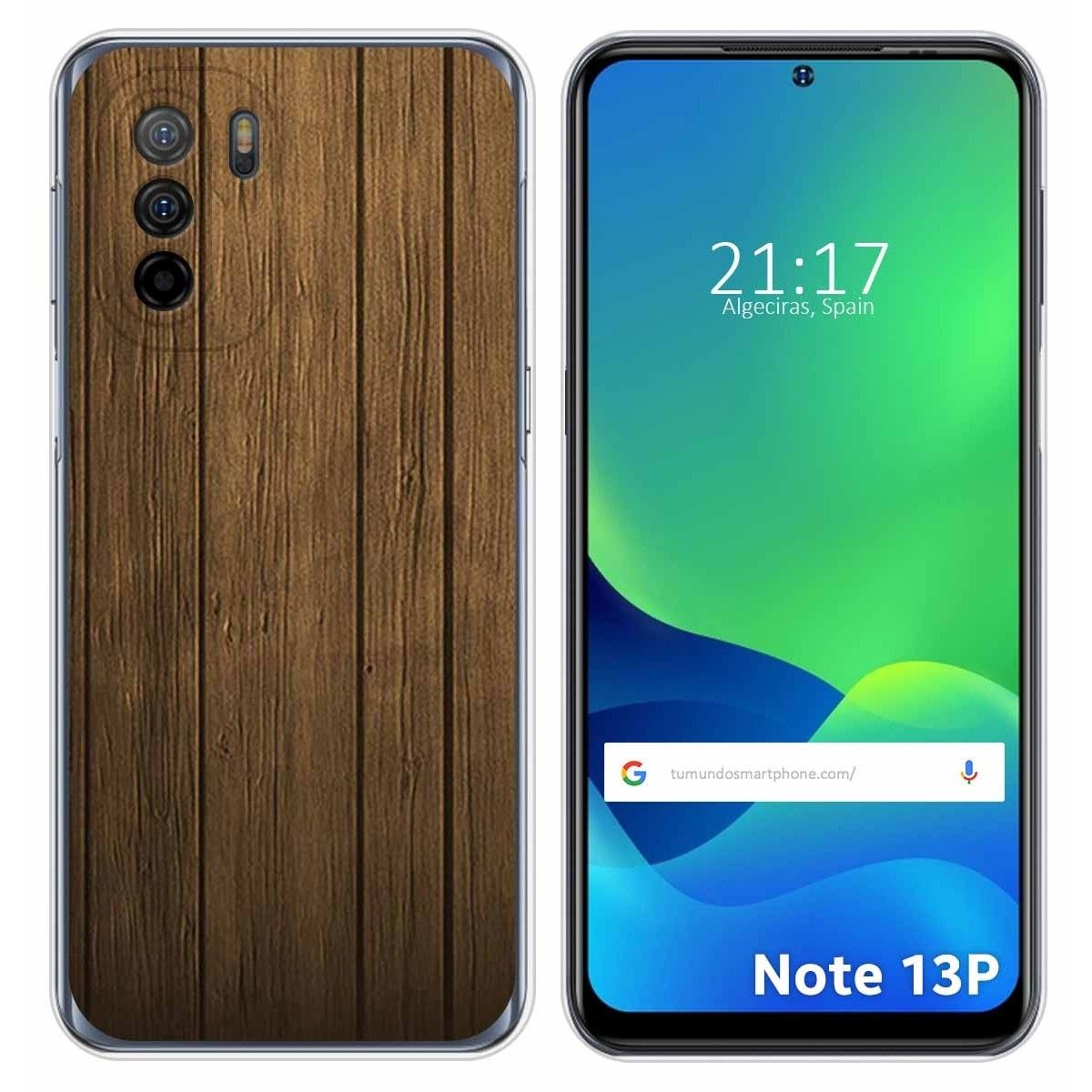 Funda Silicona para Ulefone Note 13P diseño Madera Dibujos