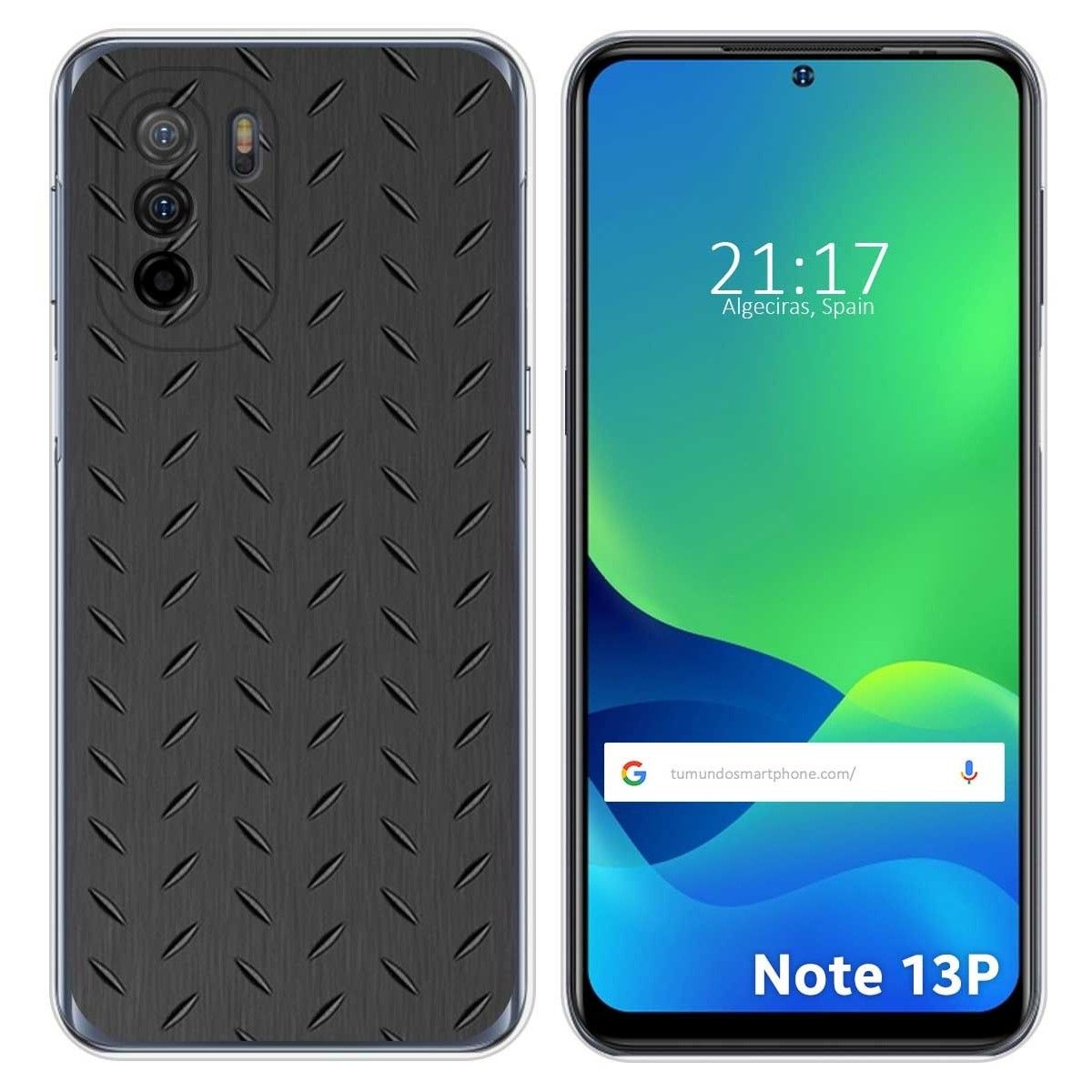 Funda Silicona para Ulefone Note 13P diseño Metal Dibujos