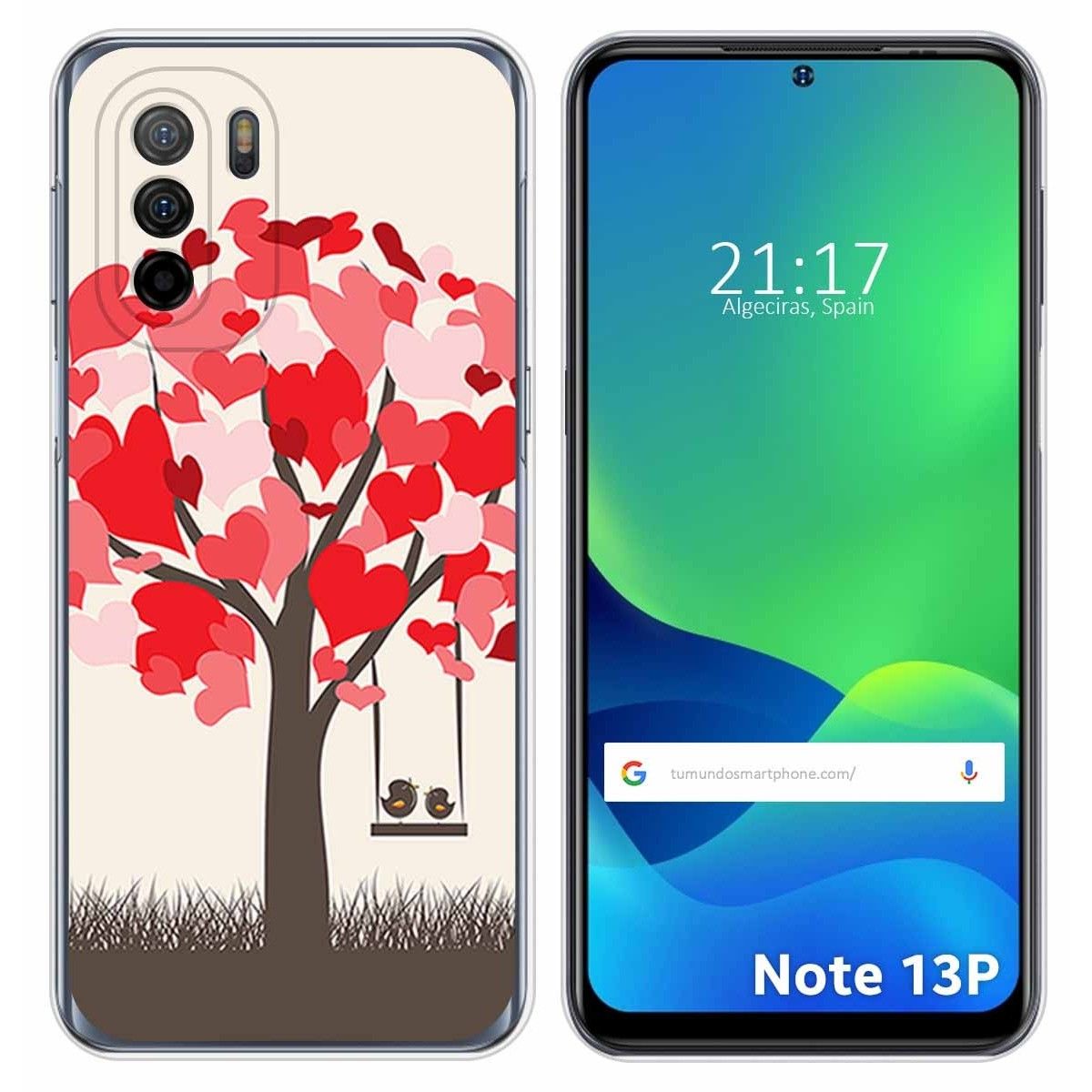 Funda Silicona para Ulefone Note 13P diseño Pajaritos Dibujos