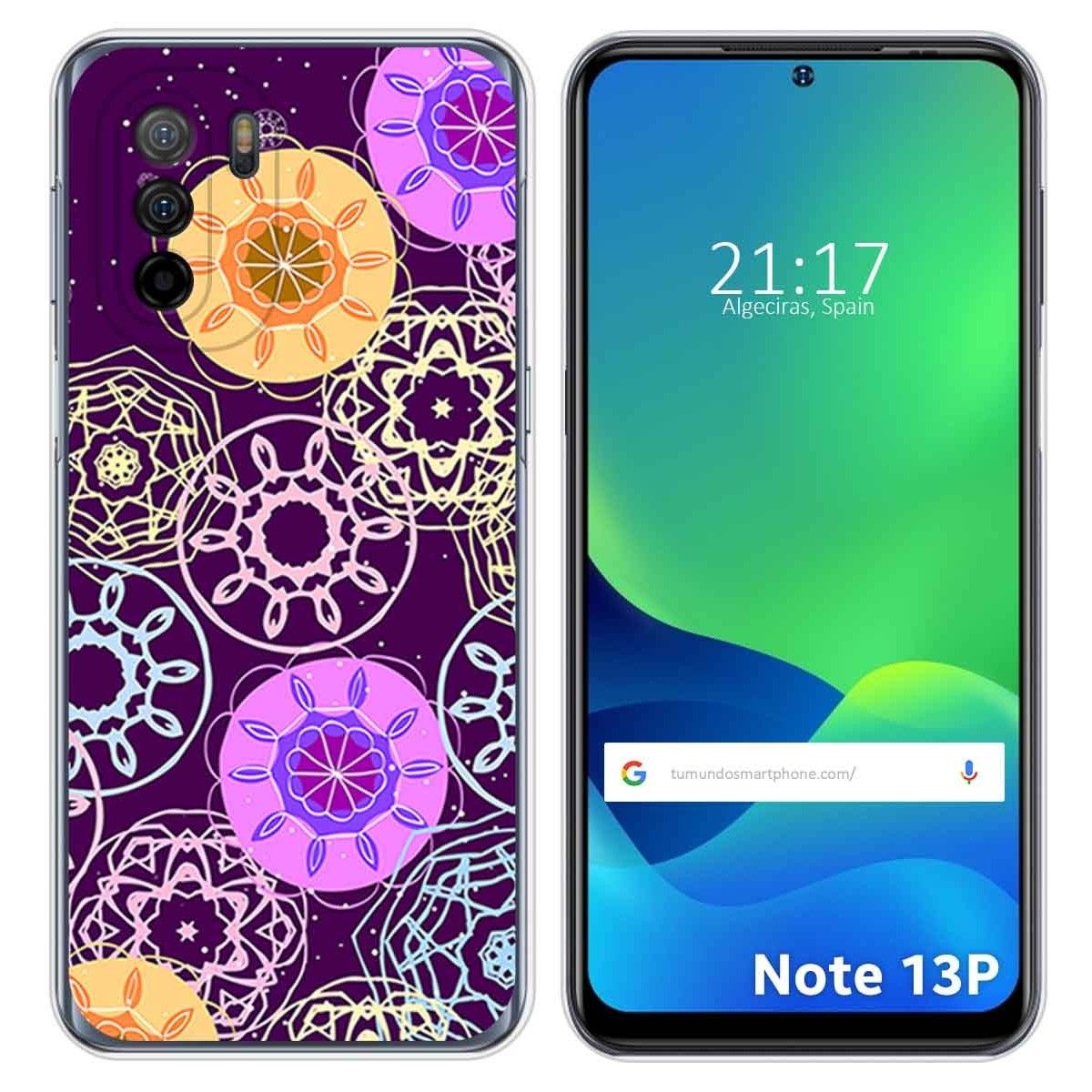 Funda Silicona para Ulefone Note 13P diseño Radial Dibujos
