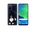 Funda Silicona Transparente para Ulefone Note 13P diseño Perros 01 Dibujos