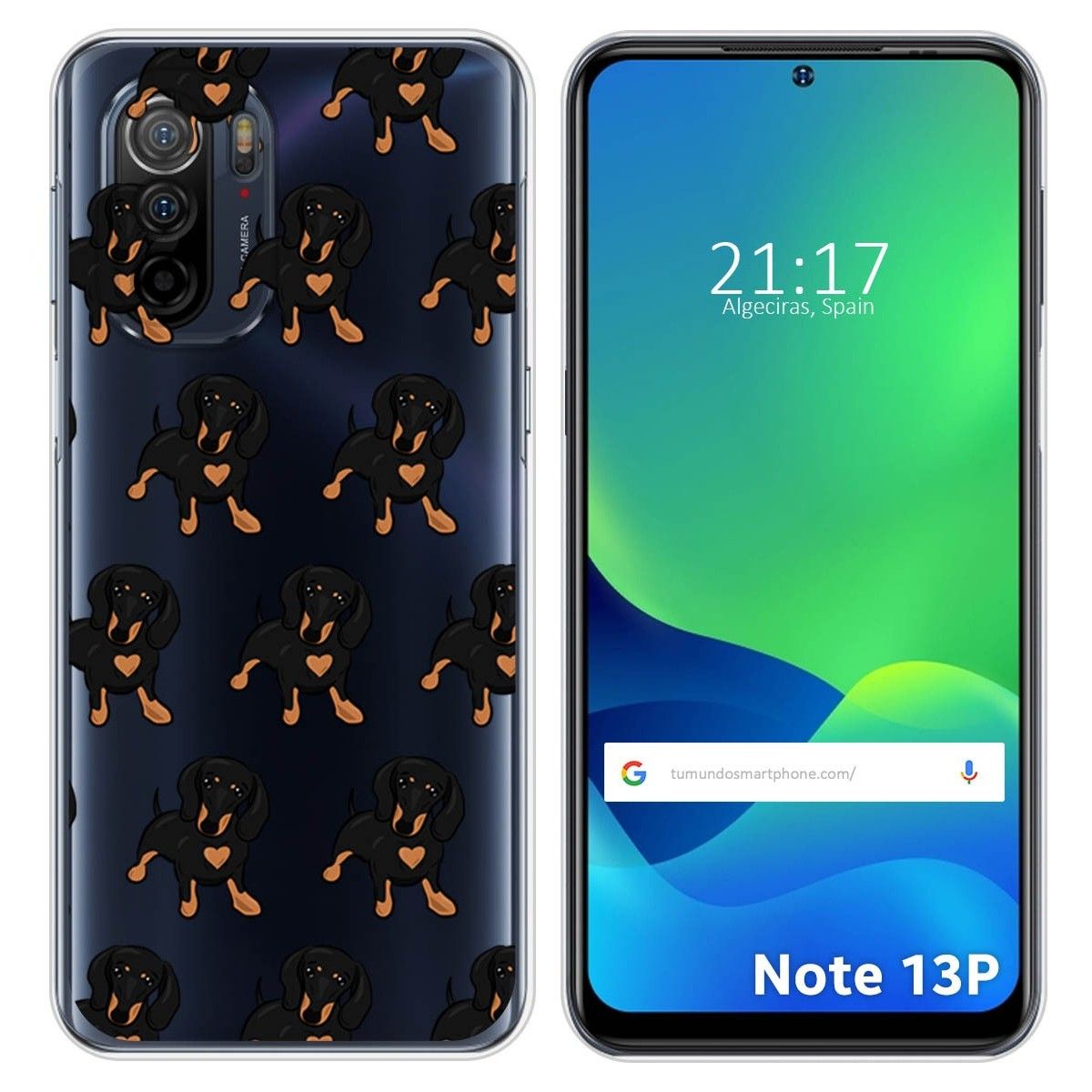 Funda Silicona Transparente para Ulefone Note 13P diseño Perros 10 Dibujos