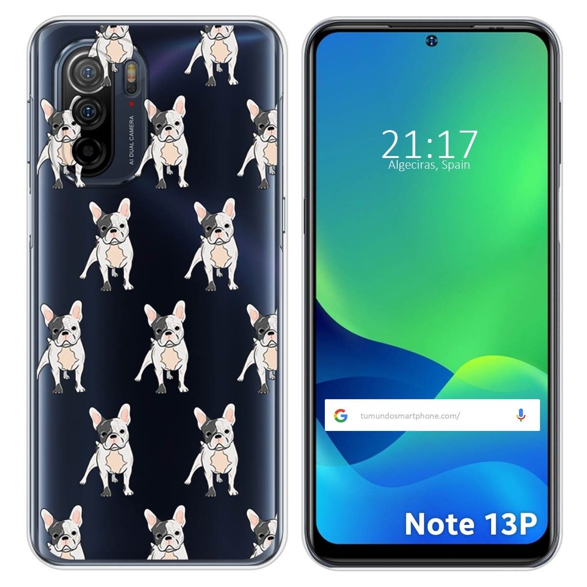 Funda Silicona Transparente para Ulefone Note 13P diseño Perros 12 Dibujos