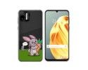 Funda Silicona Transparente para Ulefone Note Note 6 / 6P diseño Conejo Dibujos
