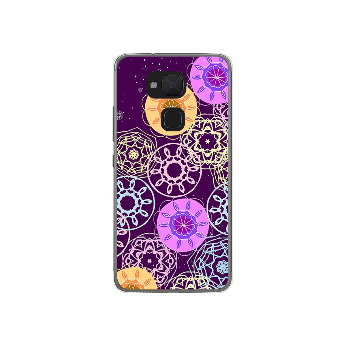 Funda Gel Tpu para Bq Aquaris V Plus / Vs Plus Diseño Radial Dibujos