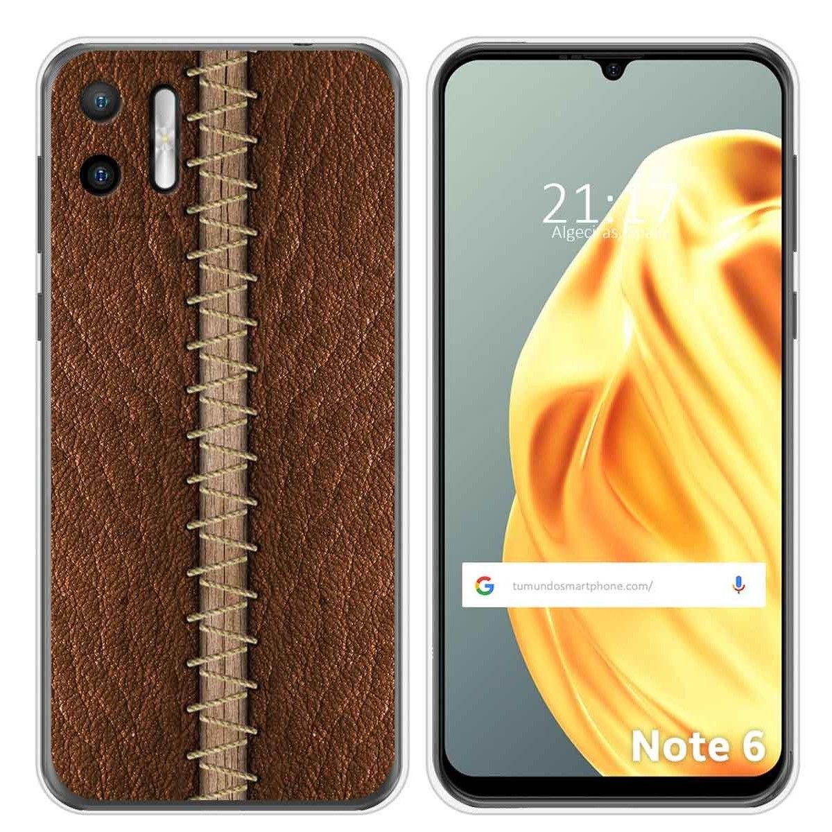 Funda Silicona para Ulefone Note Note 6 / 6P diseño Cuero 01 Dibujos