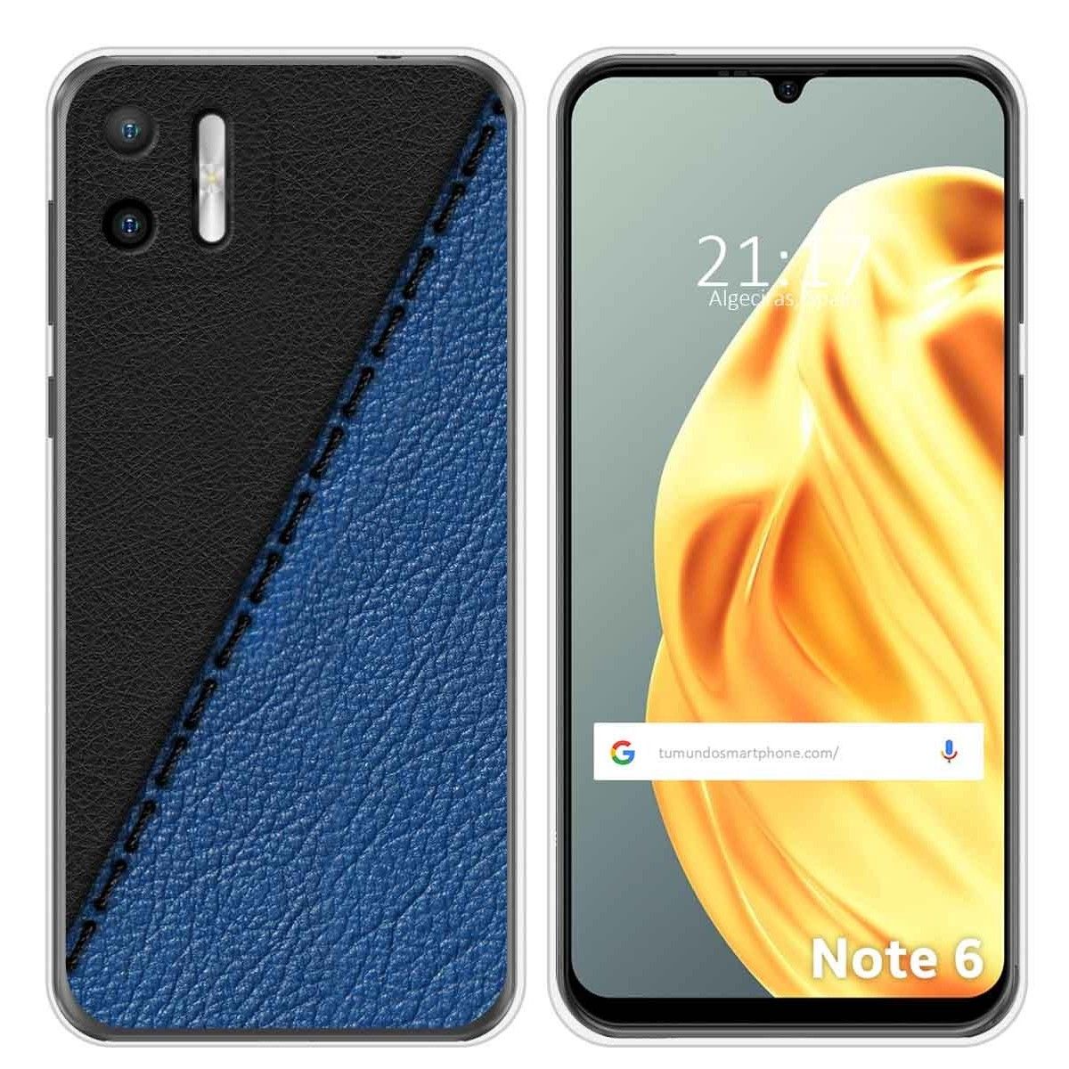 Funda Silicona para Ulefone Note Note 6 / 6P diseño Cuero 02 Dibujos