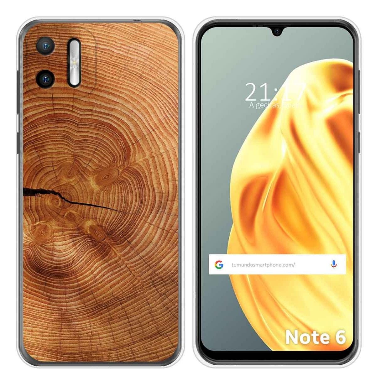Funda Silicona para Ulefone Note Note 6 / 6P diseño Madera 04 Dibujos