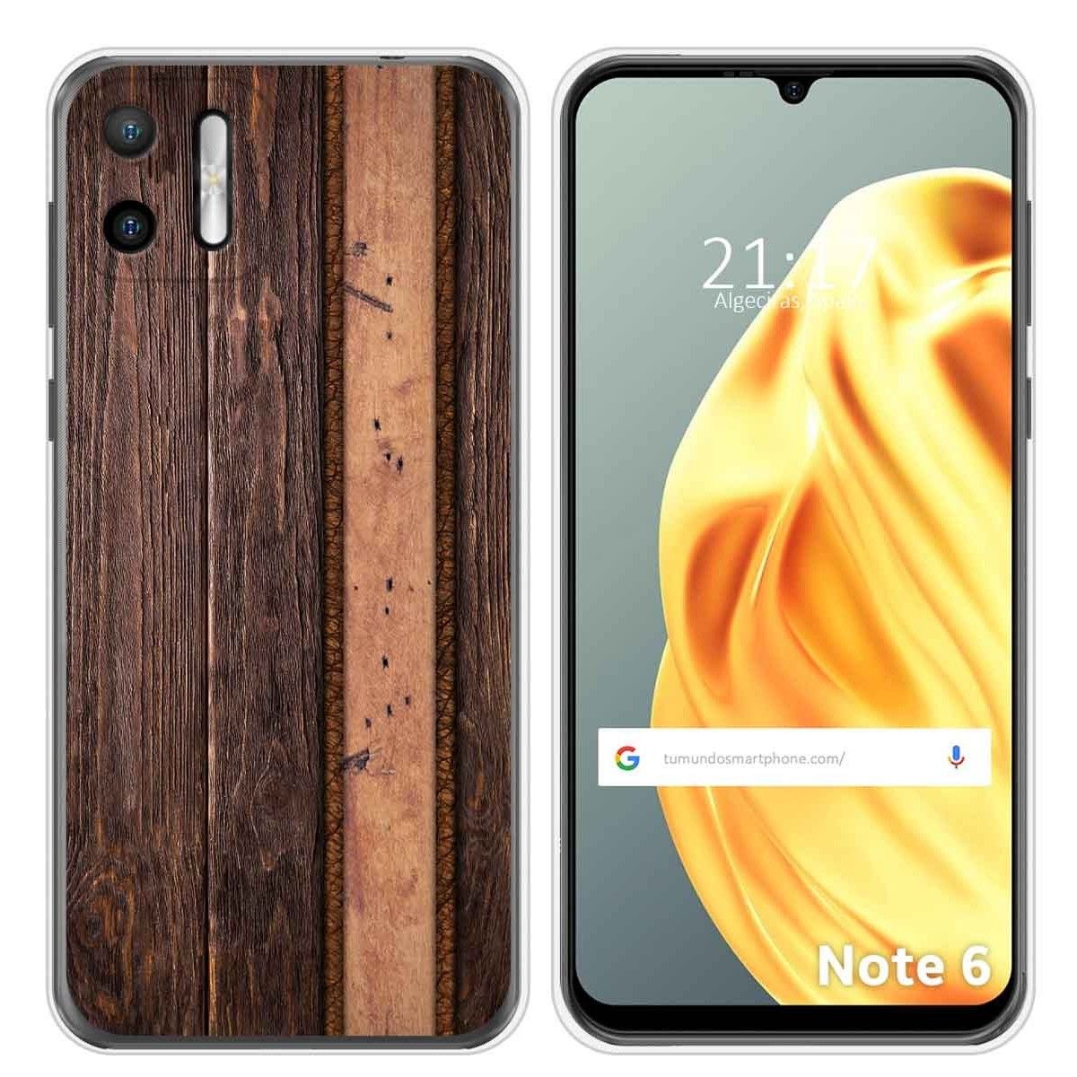 Funda Silicona para Ulefone Note Note 6 / 6P diseño Madera 05 Dibujos
