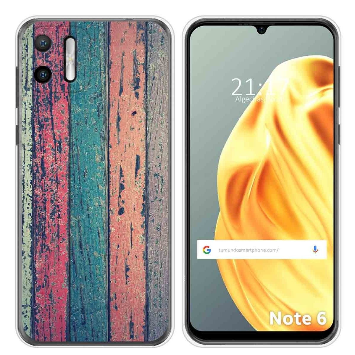 Funda Silicona para Ulefone Note Note 6 / 6P diseño Madera 10 Dibujos