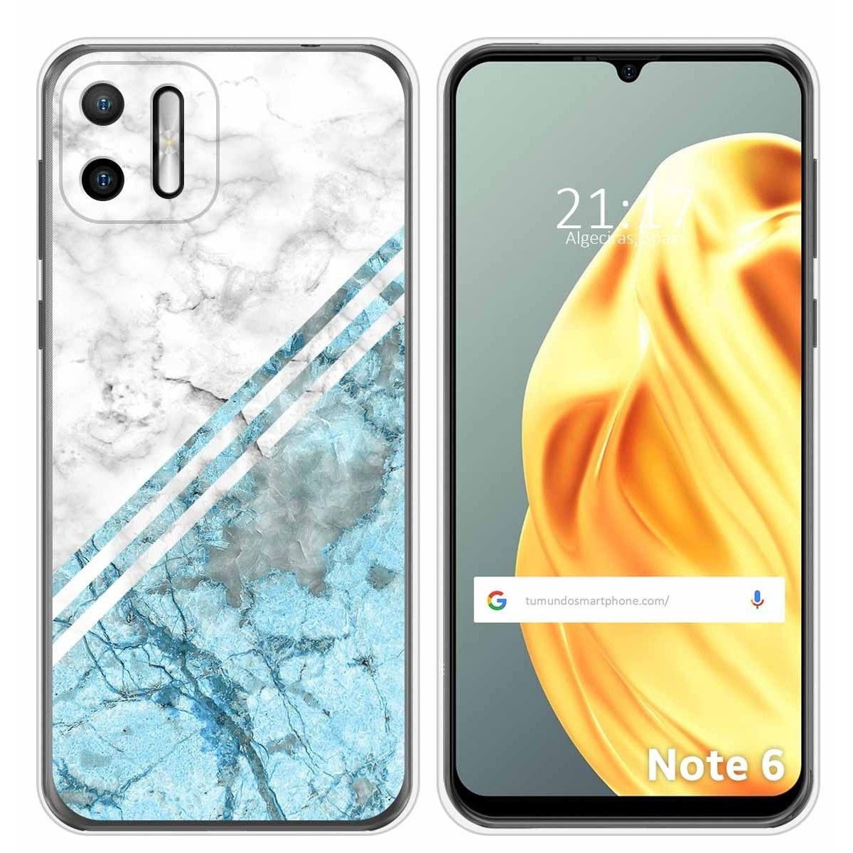 Funda Silicona para Ulefone Note Note 6 / 6P diseño Mármol 02 Dibujos