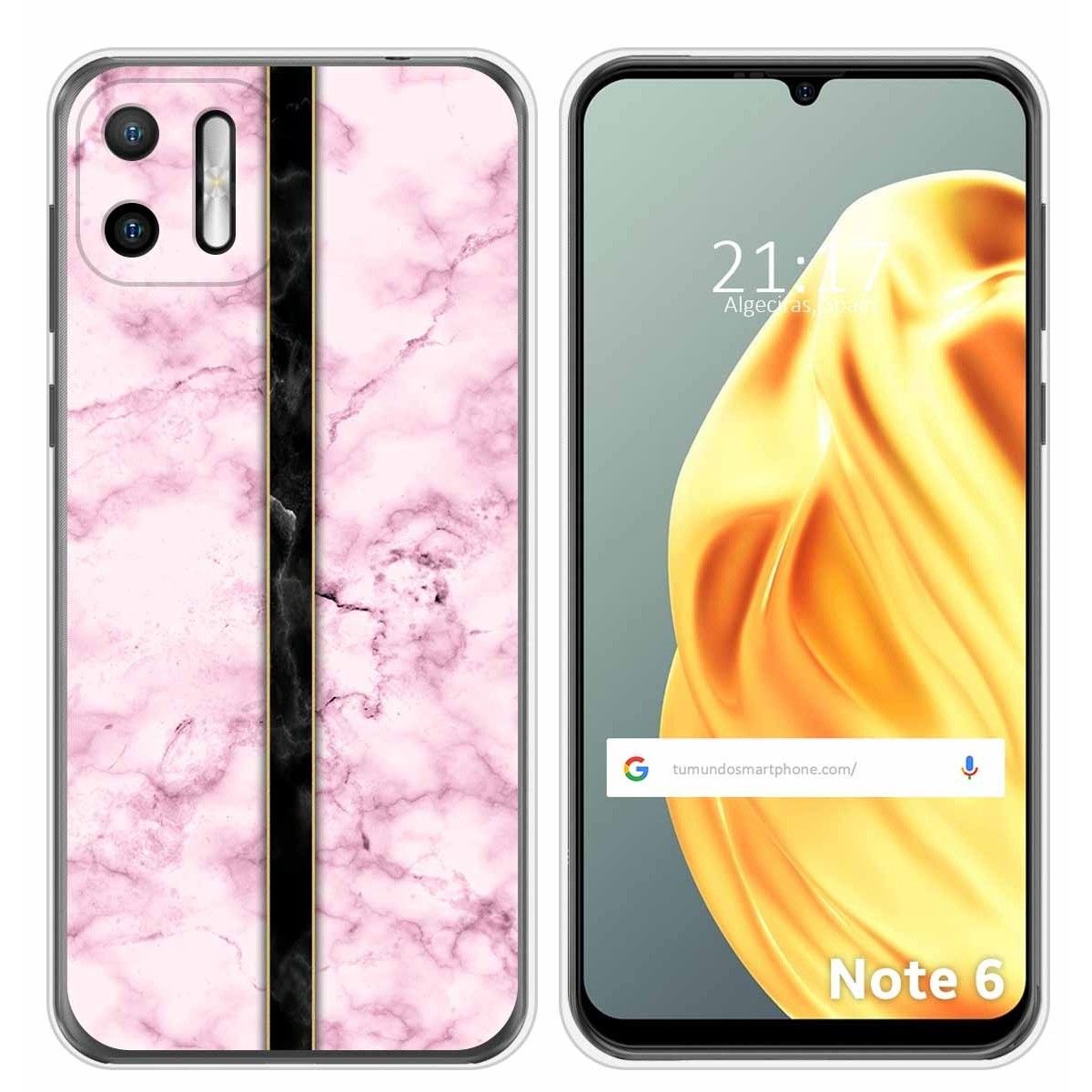 Funda Silicona para Ulefone Note Note 6 / 6P diseño Mármol 04 Dibujos