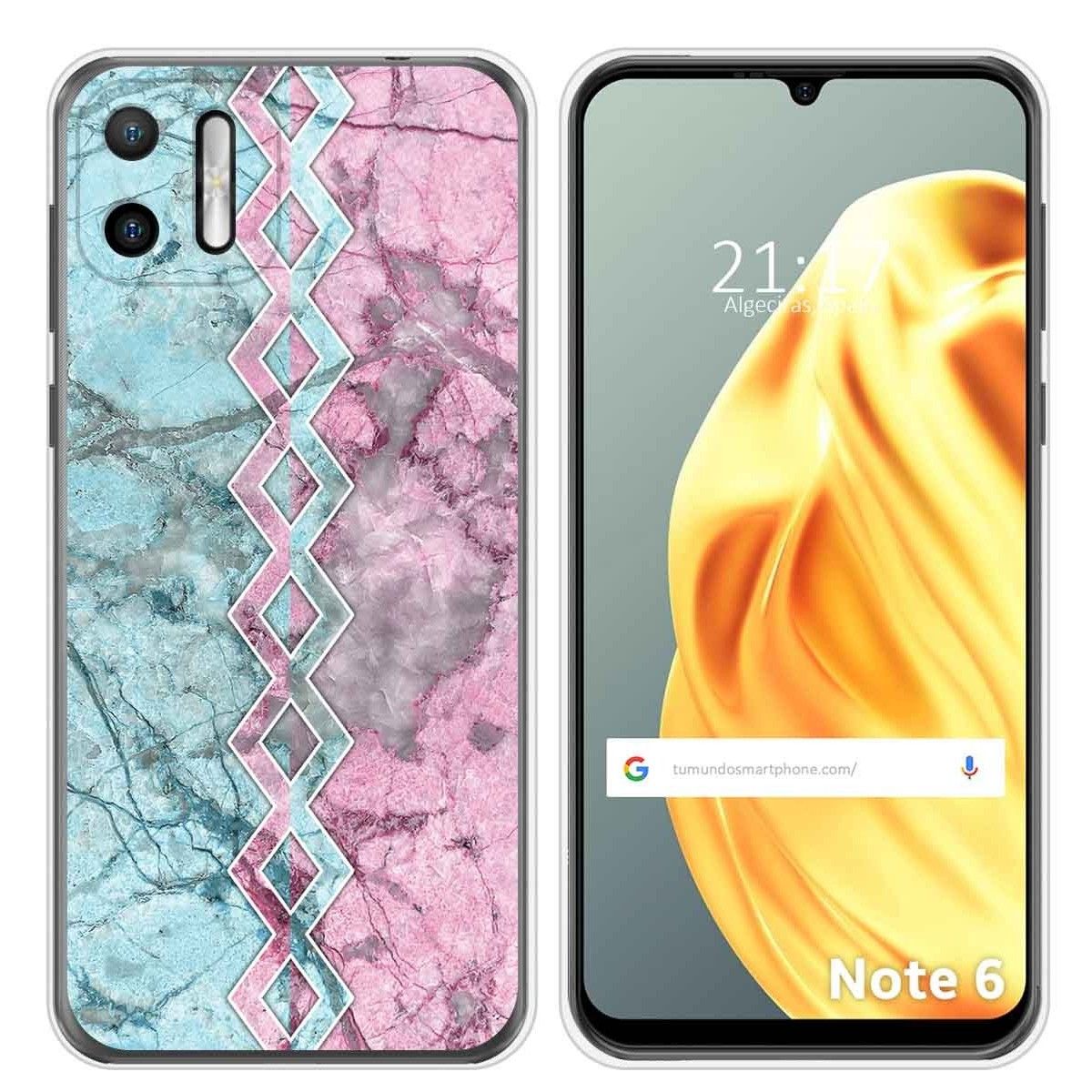 Funda Silicona para Ulefone Note Note 6 / 6P diseño Mármol 08 Dibujos