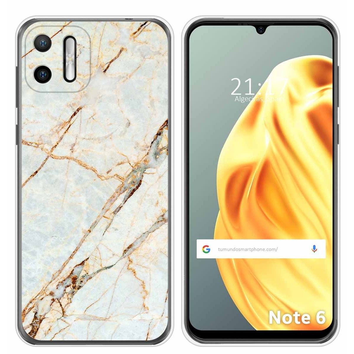 Funda Silicona para Ulefone Note Note 6 / 6P diseño Mármol 13 Dibujos