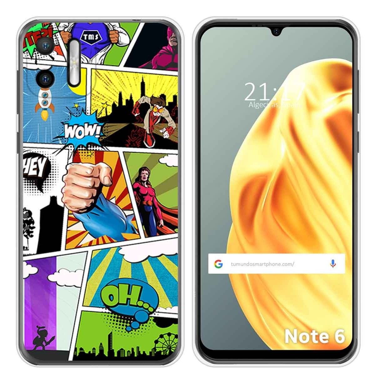 Funda Silicona para Ulefone Note Note 6 / 6P diseño Comic Dibujos