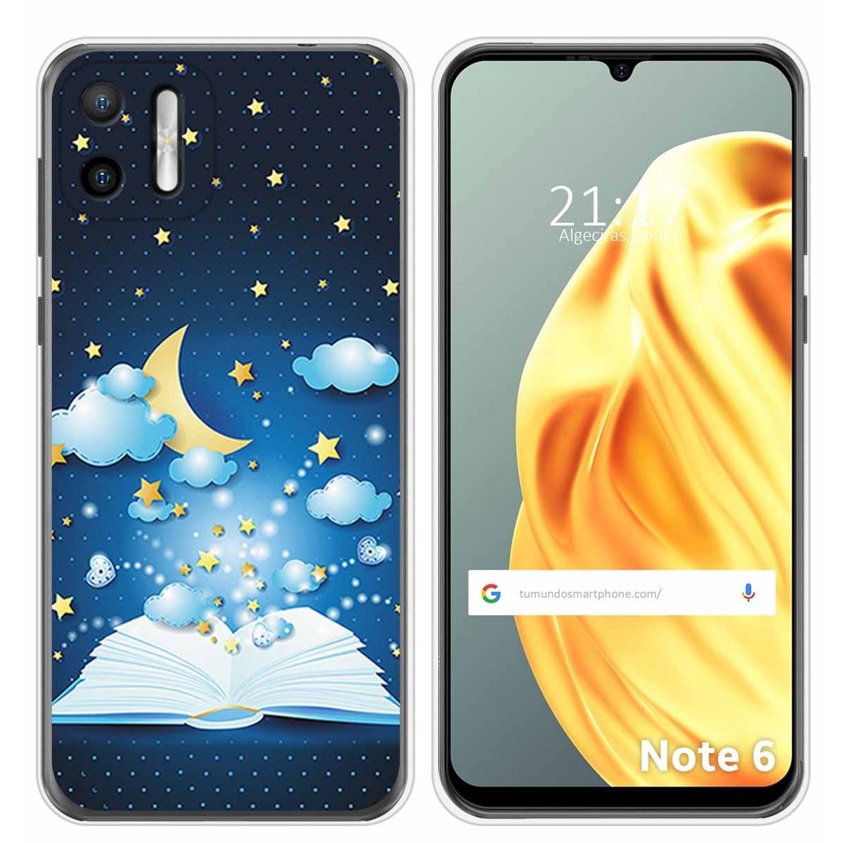 Funda Silicona para Ulefone Note Note 6 / 6P diseño Libro Cuentos Dibujos