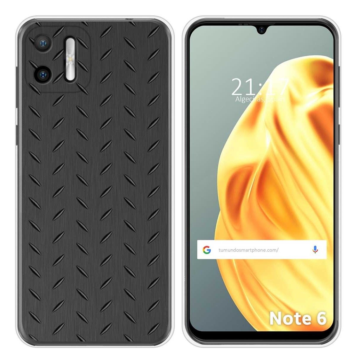 Funda Silicona para Ulefone Note Note 6 / 6P diseño Metal Dibujos
