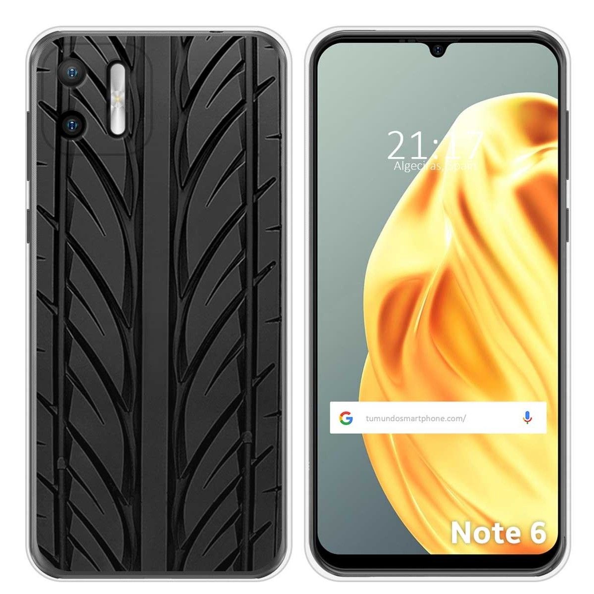 Funda Silicona para Ulefone Note Note 6 / 6P diseño Neumatico Dibujos
