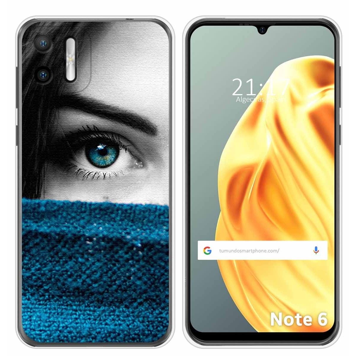 Funda Silicona para Ulefone Note Note 6 / 6P diseño Ojo Dibujos