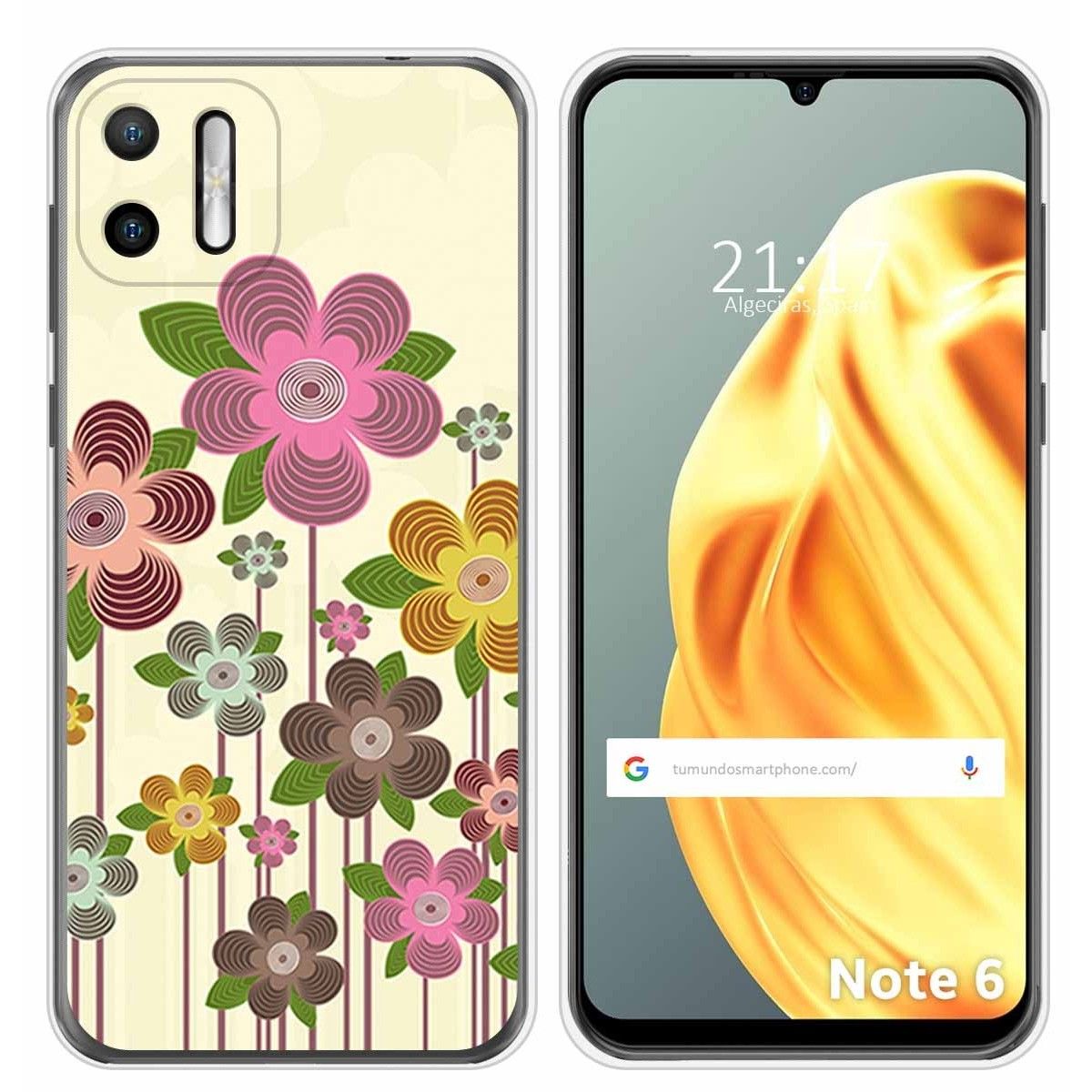 Funda Silicona para Ulefone Note Note 6 / 6P diseño Primavera En Flor Dibujos