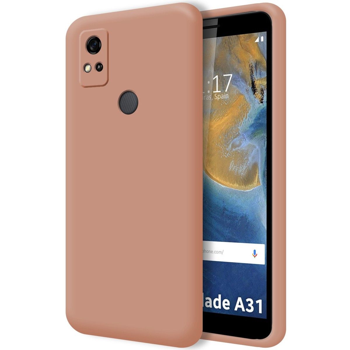 Funda Silicona Líquida Ultra Suave para ZTE Blade A31 color Rosa