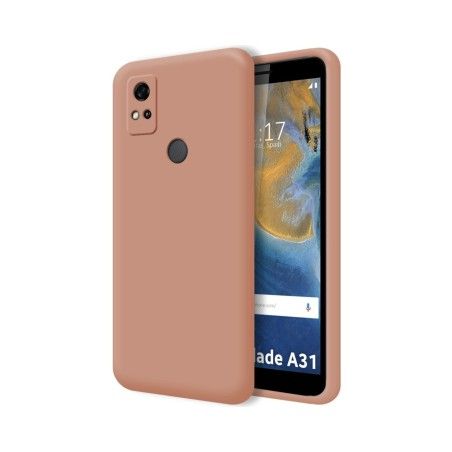 Funda Silicona Líquida Ultra Suave para ZTE Blade A31 color Rosa