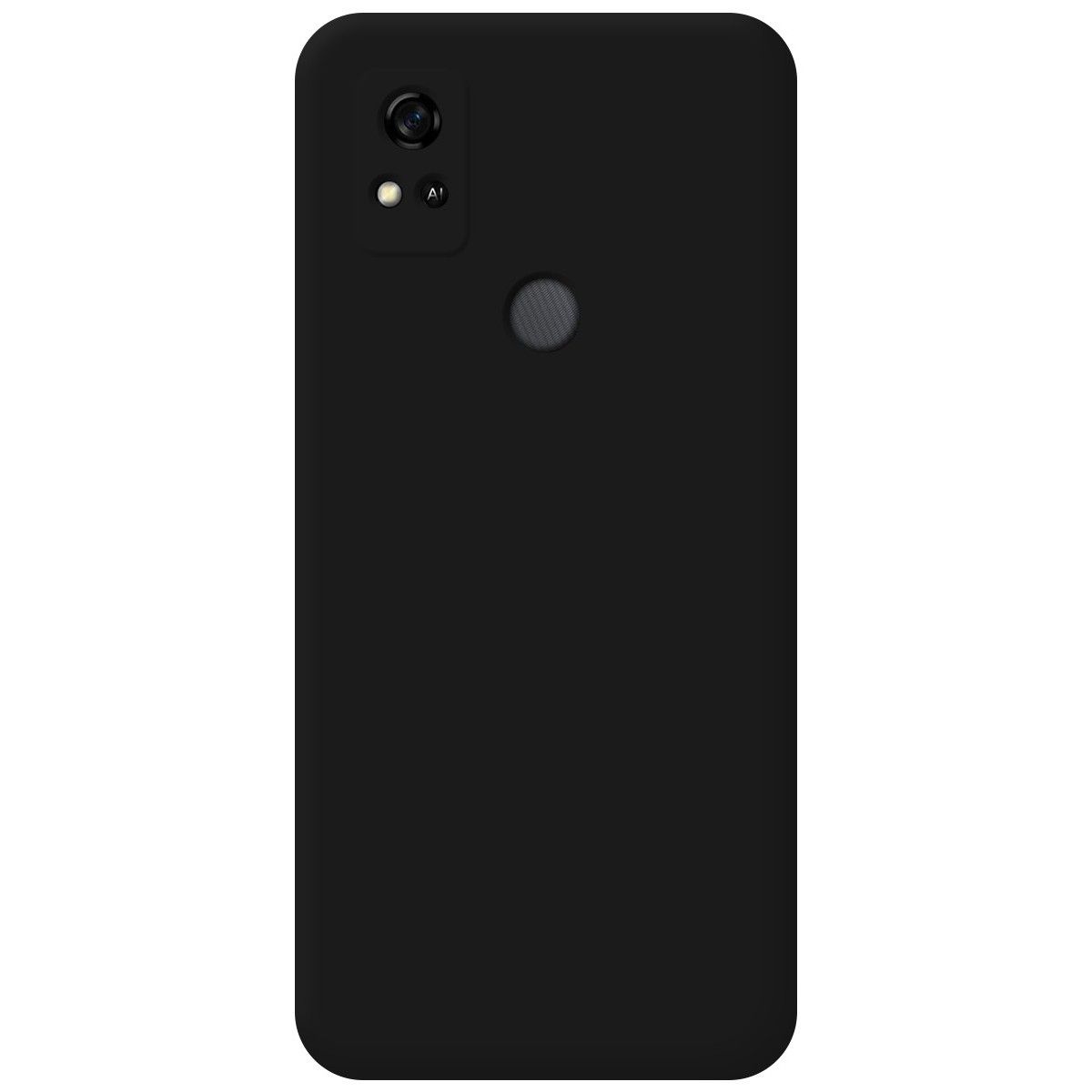 Funda Silicona Líquida Ultra Suave para ZTE Blade A31 color Negra