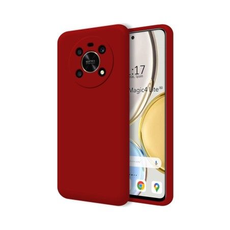 Funda Silicona Líquida Ultra Suave para Huawei Honor Magic 4 Lite color Roja