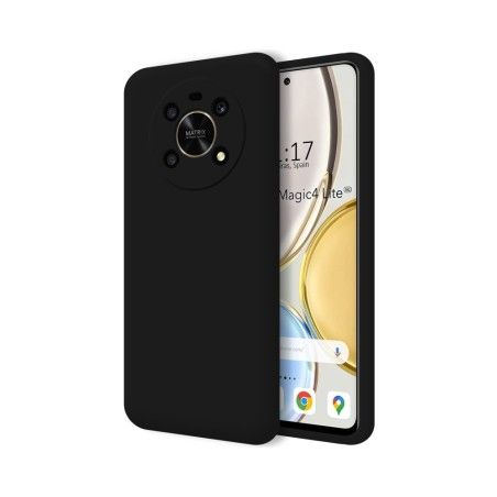 Funda Silicona Líquida Ultra Suave para Huawei Honor Magic 4 Lite color Negra