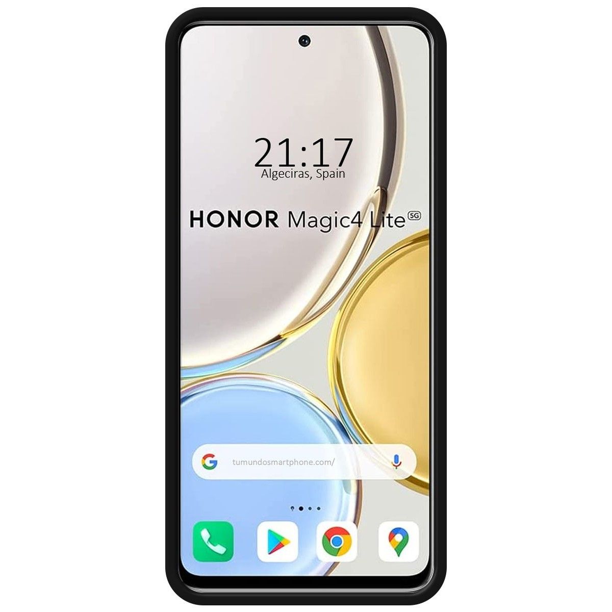 Funda Silicona Líquida Ultra Suave para Huawei Honor Magic 4 Lite color Negra